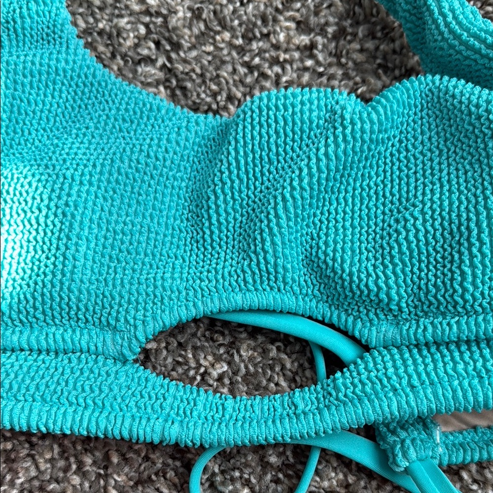 Turquoise Halter Bikini Top - Picture 6 of 6